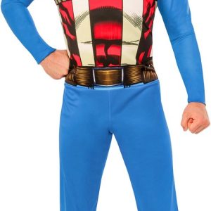 Captain America kostuum voor volwassenen – Verkleedkleding – Maat XL – Carnavalskleding