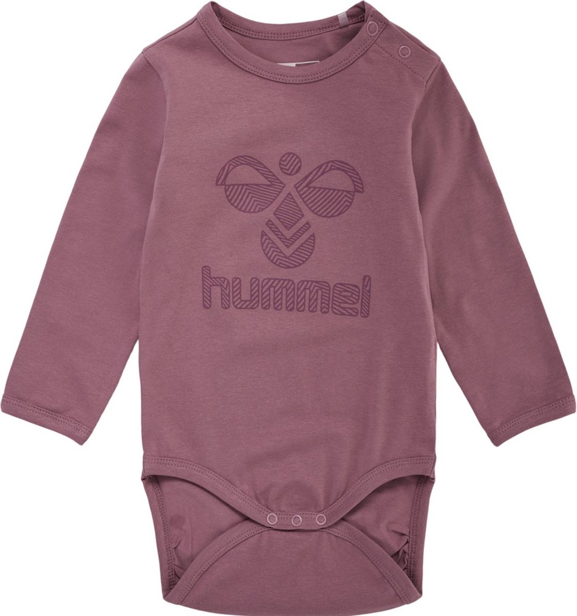 Hummel Kinder Body Langarm Hmlfastwo Flipper Body L/S Wistful Mauve-68 - Afbeelding 2