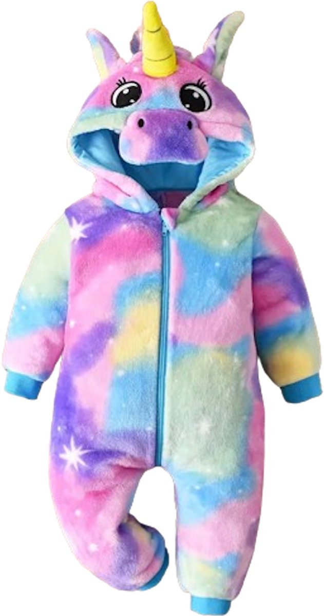 Mastersøn Eenhoorn Onesie Kinderen – Meisjes Unicorn – Maat 110/116 Pyjama
